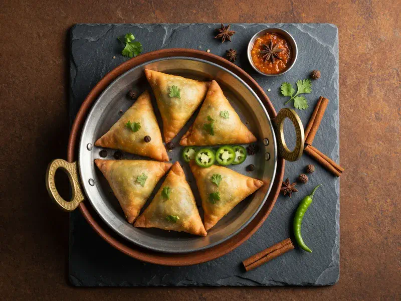 Aloo Samosa (Crispy Potato-Filled Pastry)