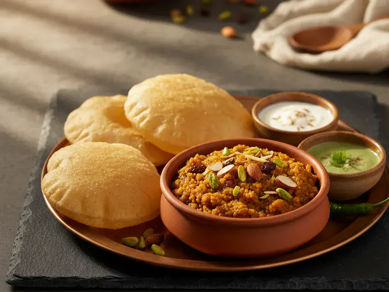 Peshawari Halwa Puri